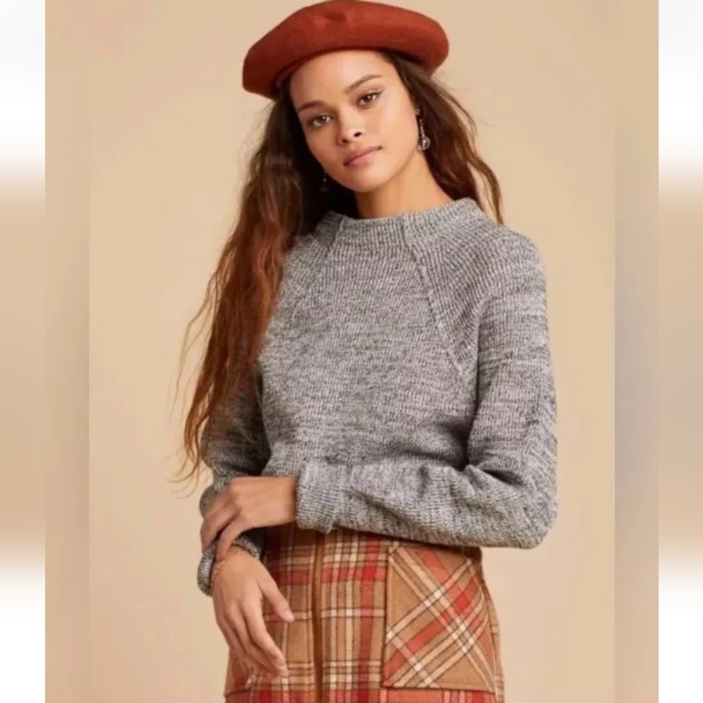Free‎ People Too Good Gray Pullover Knit Sweater Medium